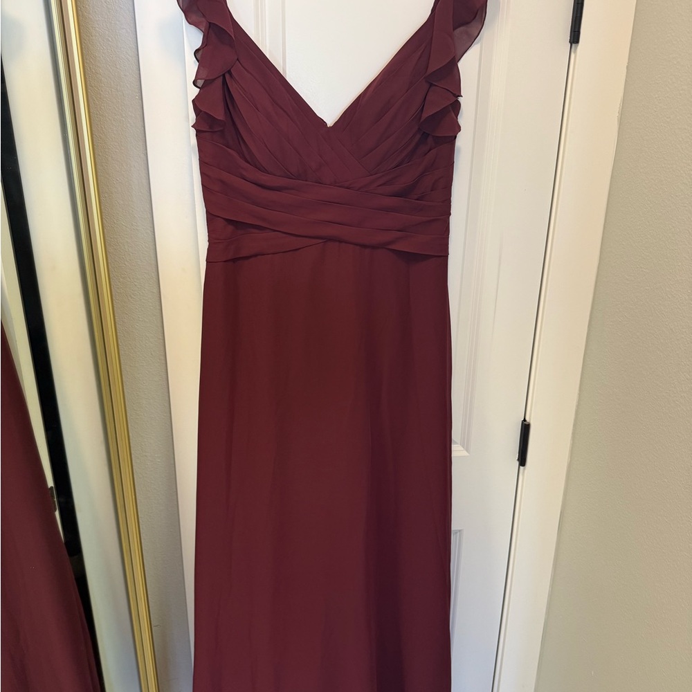 Burgundy Bridesmaid Dress
